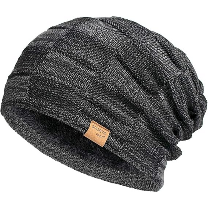 Slouch Beanie – Warme Strick-Wintermütze - Luca