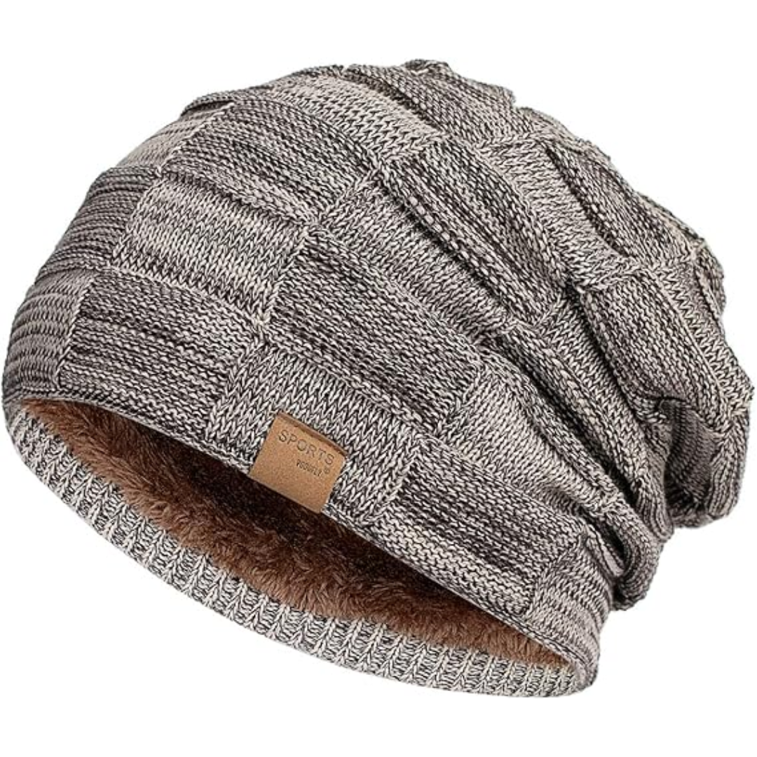 Slouch Beanie – Warme Strick-Wintermütze - Luca