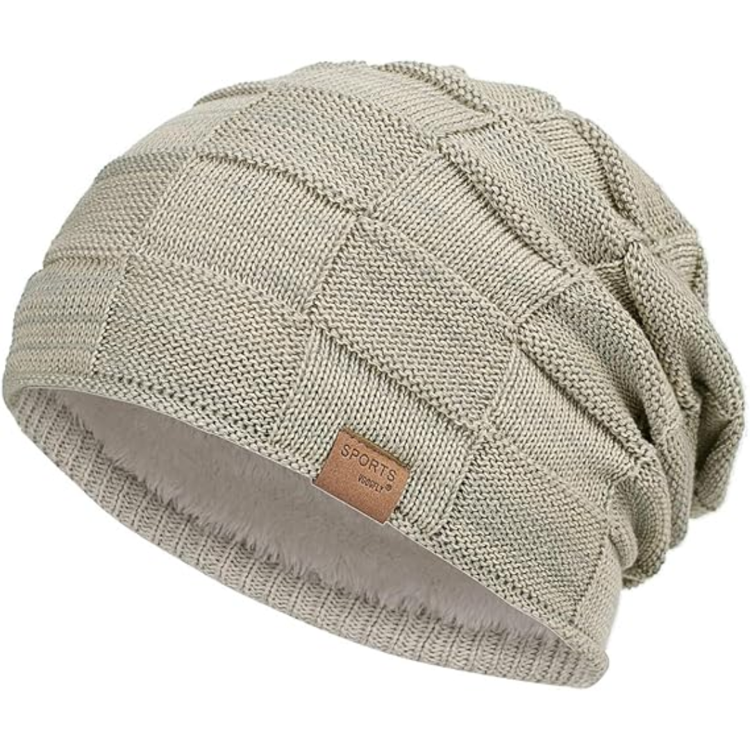 Slouch Beanie – Warme Strick-Wintermütze - Luca