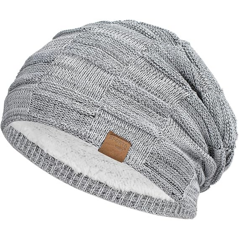 Slouch Beanie – Warme Strick-Wintermütze - Luca