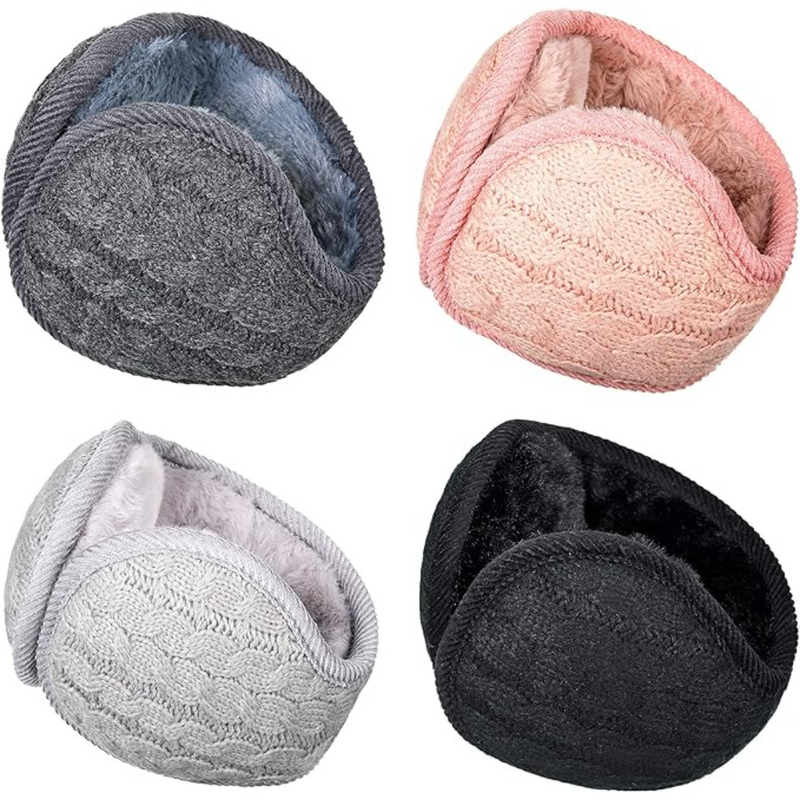 Unisex Faltbare Strick-Ohrenschützer Set – BundleMuffs (4-teilig)