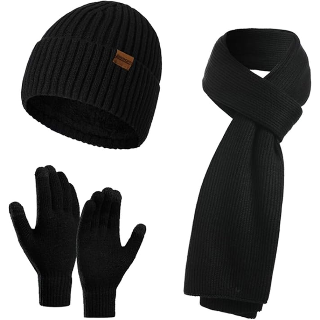 Herren Winter Beanie- & Handschuh-Set – Victor