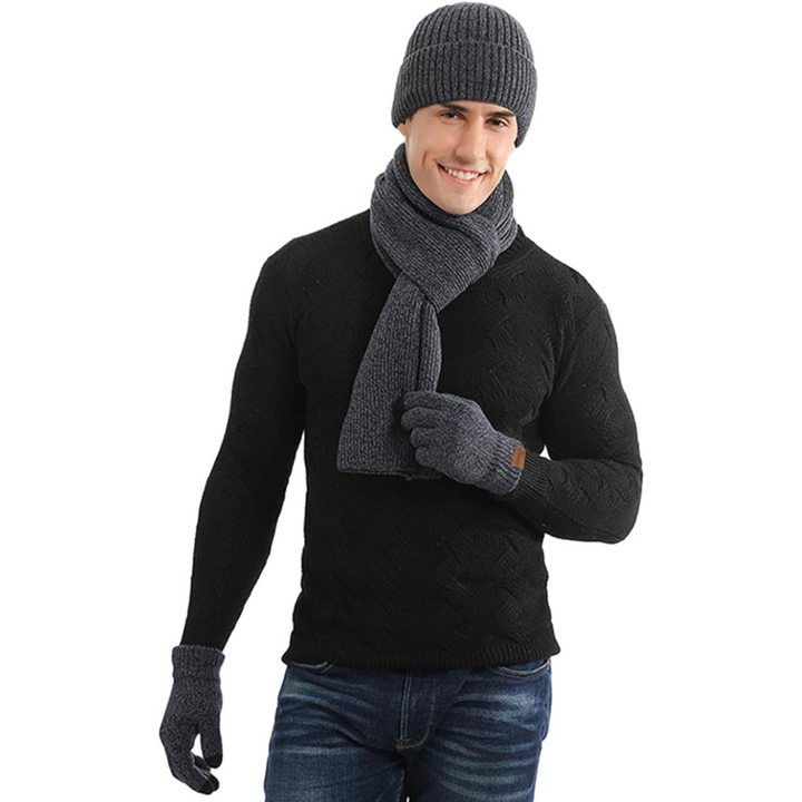 Herren Winter Beanie- & Handschuh-Set – Victor