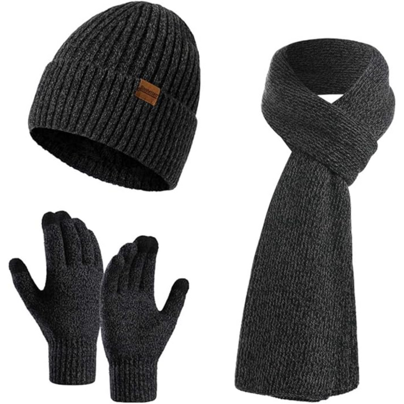 Herren Winter Beanie- & Handschuh-Set – Victor