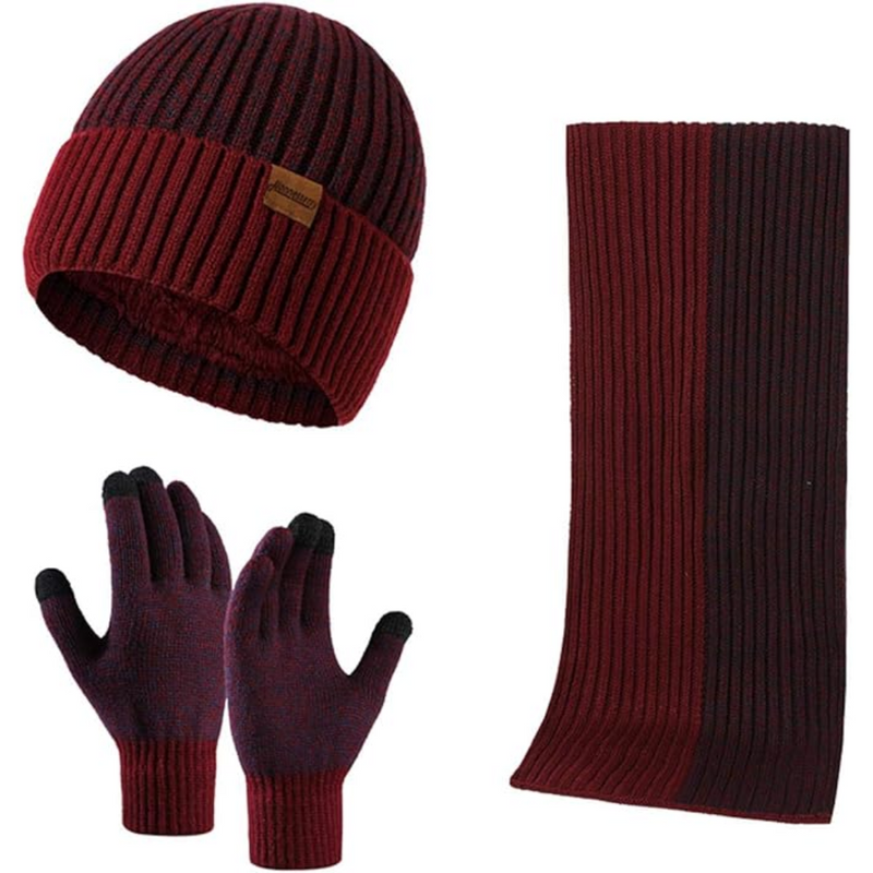 Herren Winter Beanie- & Handschuh-Set – Victor