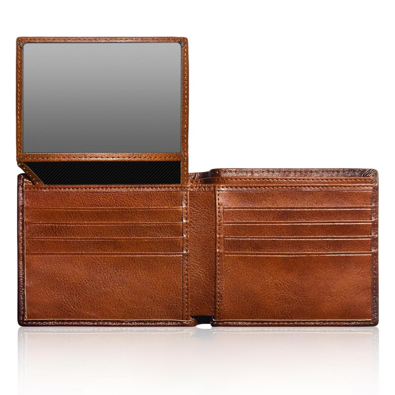 Herren Bifold Geldbörse aus Top-Grain-Leder – EliteFold