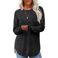 Loose Fit Crew Neck Sweater Tunika – Barbara