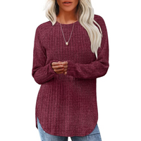 Loose Fit Crew Neck Sweater Tunika – Barbara