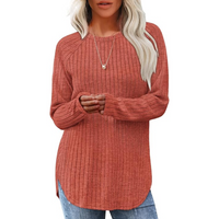 Loose Fit Crew Neck Sweater Tunika – Barbara