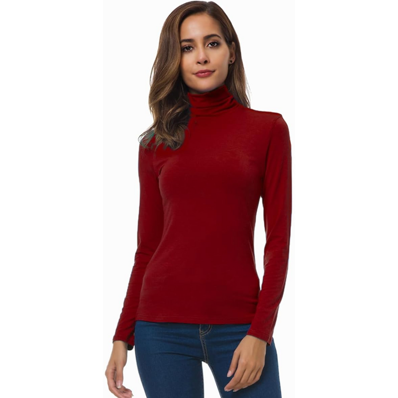 Slim Fit Damen Rollkragenpullover - Petra