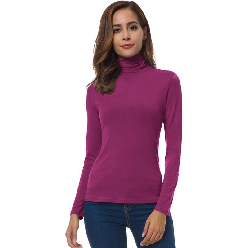 Slim Fit Damen Rollkragenpullover - Petra