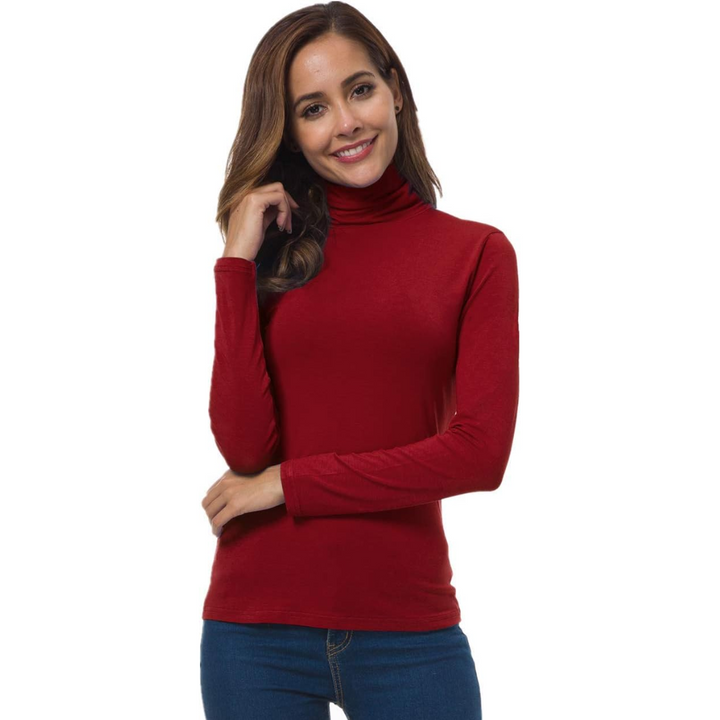 Slim Fit Damen Rollkragenpullover - Petra