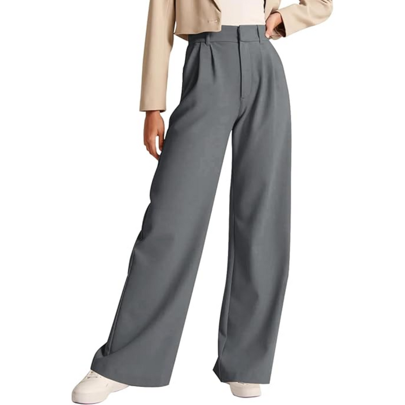 Hoch Taillierte Business Casual Hose mit Taschen – Katja