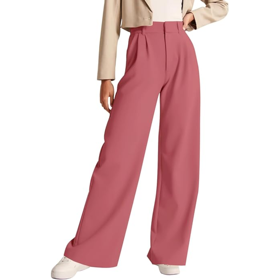 Hoch Taillierte Business Casual Hose mit Taschen – Katja