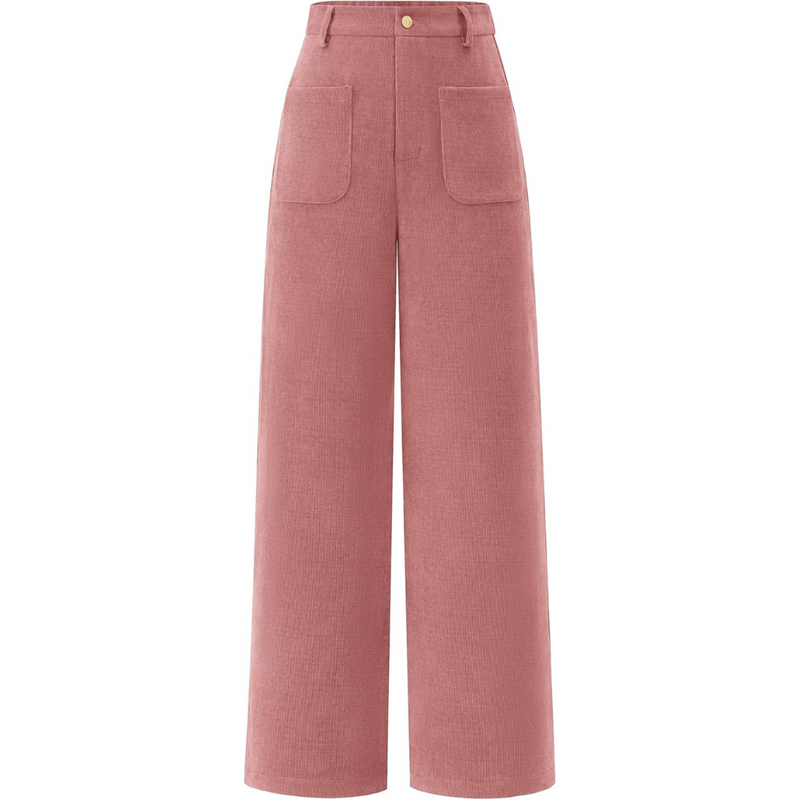 Casual Weite Palazzo-Hose mit Hohem Bund und Taschen – Clarissa