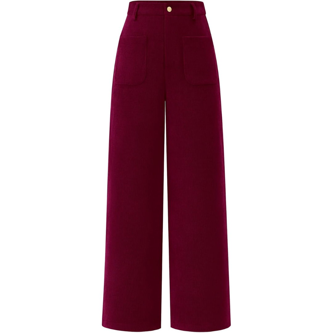 Casual Weite Palazzo-Hose mit Hohem Bund und Taschen – Clarissa