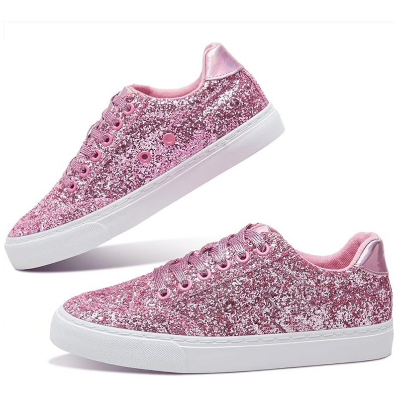 Glitzernde Funkelnde Schnürsneaker – Anna