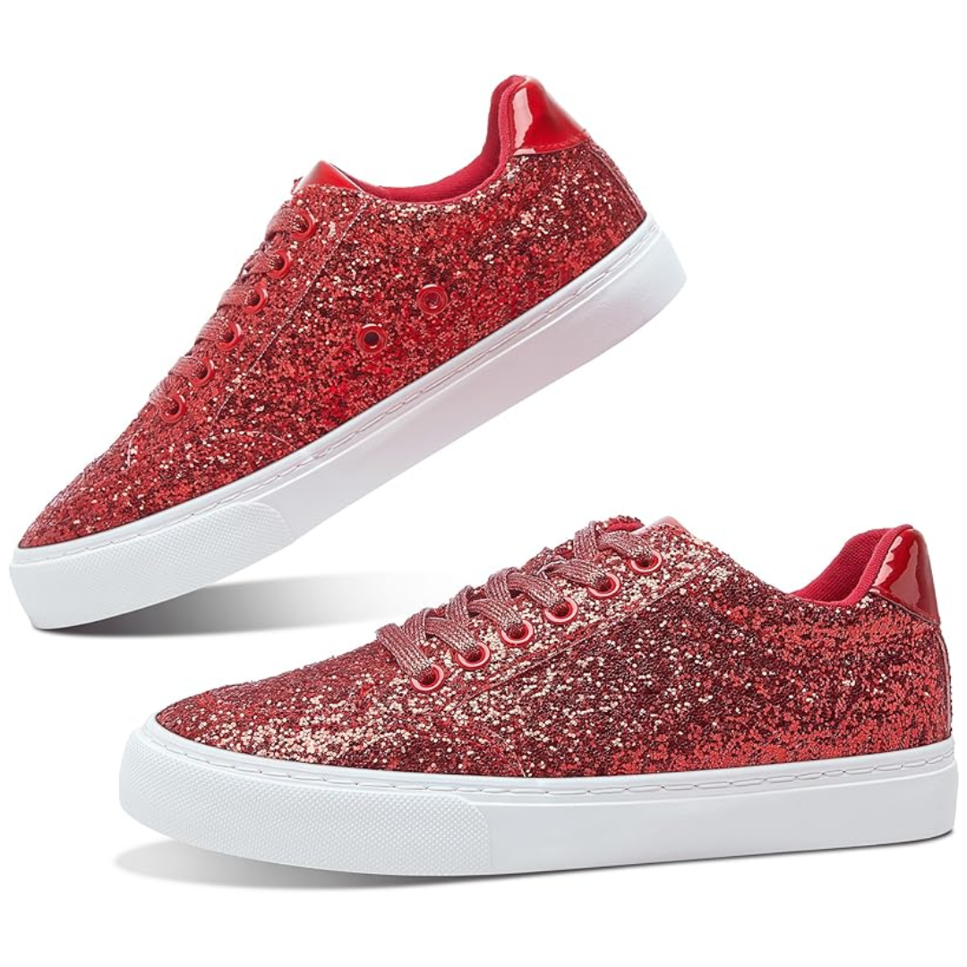 Glitzernde Funkelnde Schnürsneaker – Anna