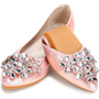 Glitzernde Rhinestone-Ballerina-Flats – Yelena