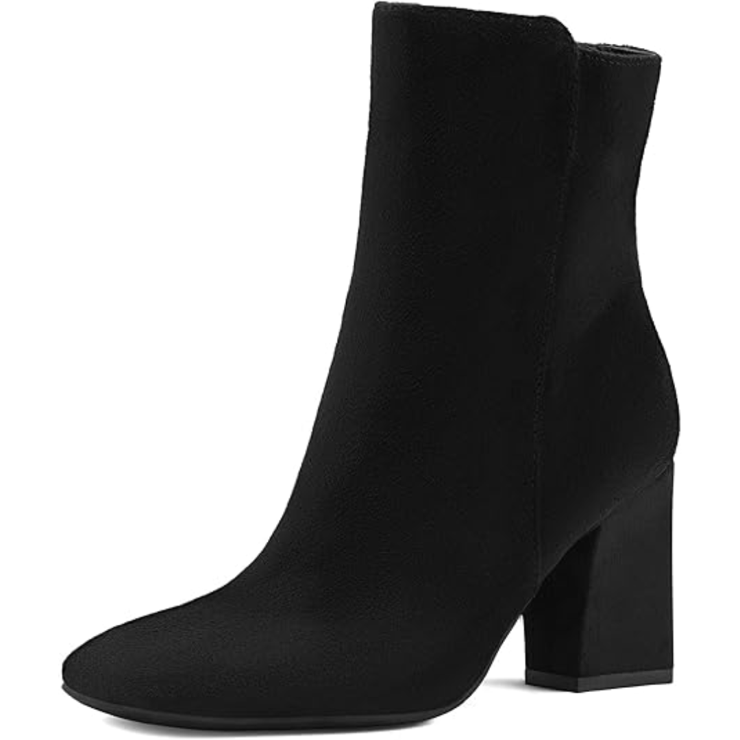 Casual Chunky Block Heel Ankle Boots – Jamie