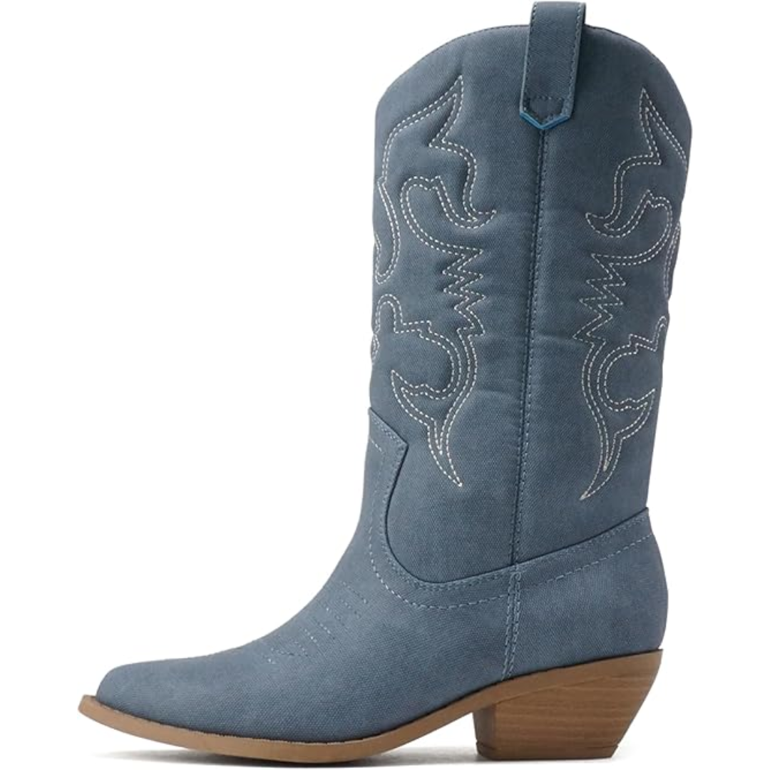 Stilvolle Western Stiefeletten mit Spitze – Gracia