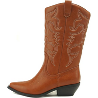 Stilvolle Western Stiefeletten mit Spitze – Gracia