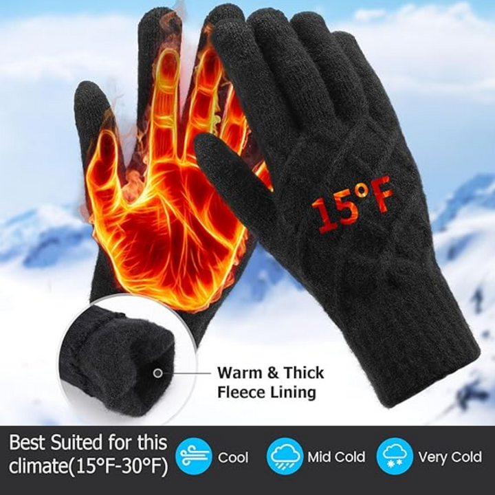 Thermische Strick-Touchscreen-Winterhandschuhe – ArcticTap