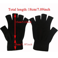 2er-Pack Winter-Strickhandschuhe ohne Finger – WarmFlex-Set