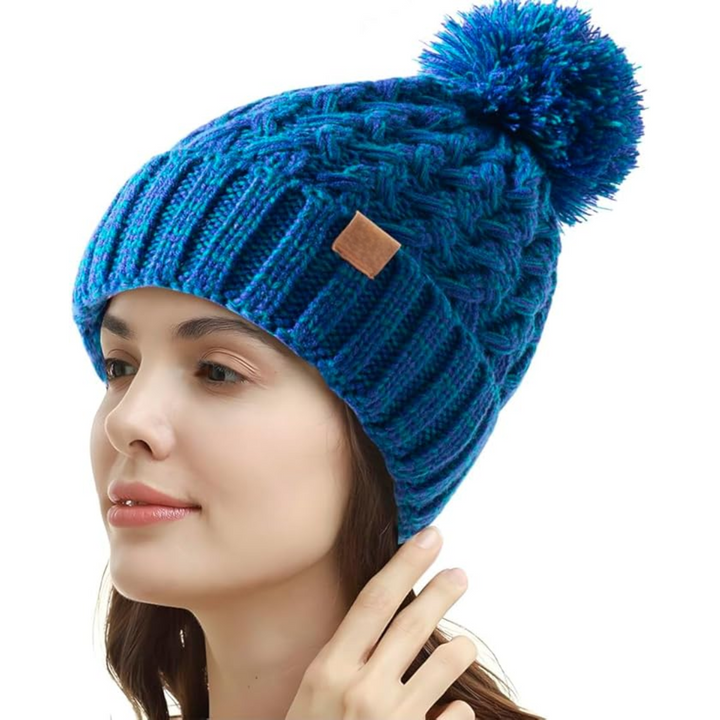 Bequeme Winter-Pompon-Beanie – Yvonne