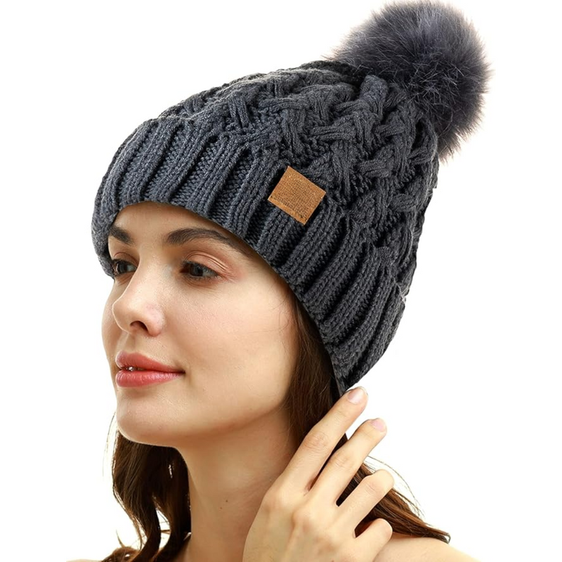 Bequeme Winter-Pompon-Beanie – Yvonne