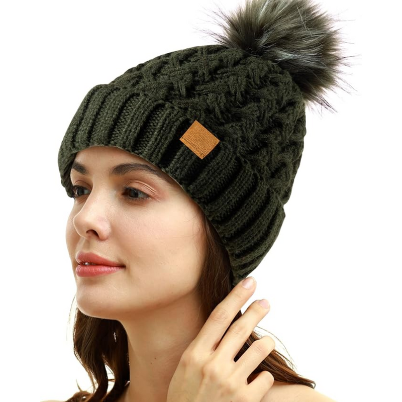 Bequeme Winter-Pompon-Beanie – Yvonne