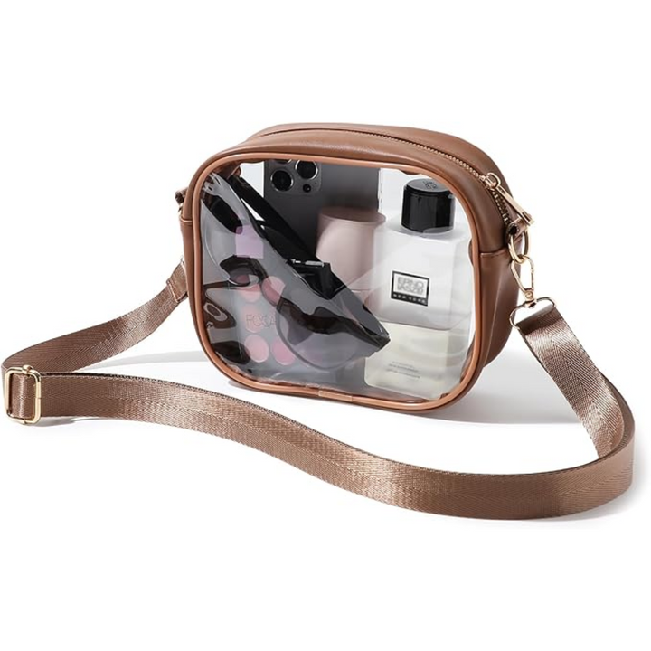 Kompakte Transparente Crossbody-Tasche – VisiBag