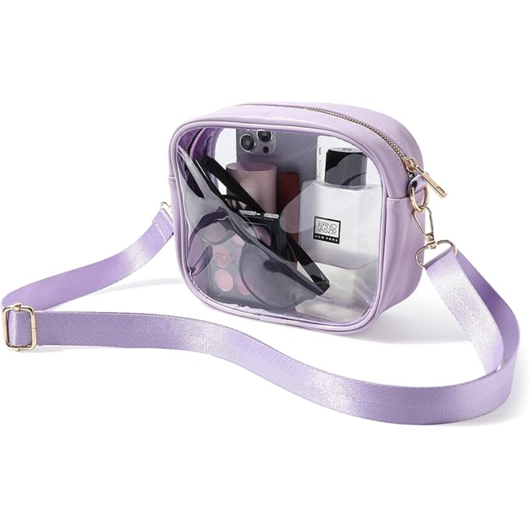 Kompakte Transparente Crossbody-Tasche – VisiBag