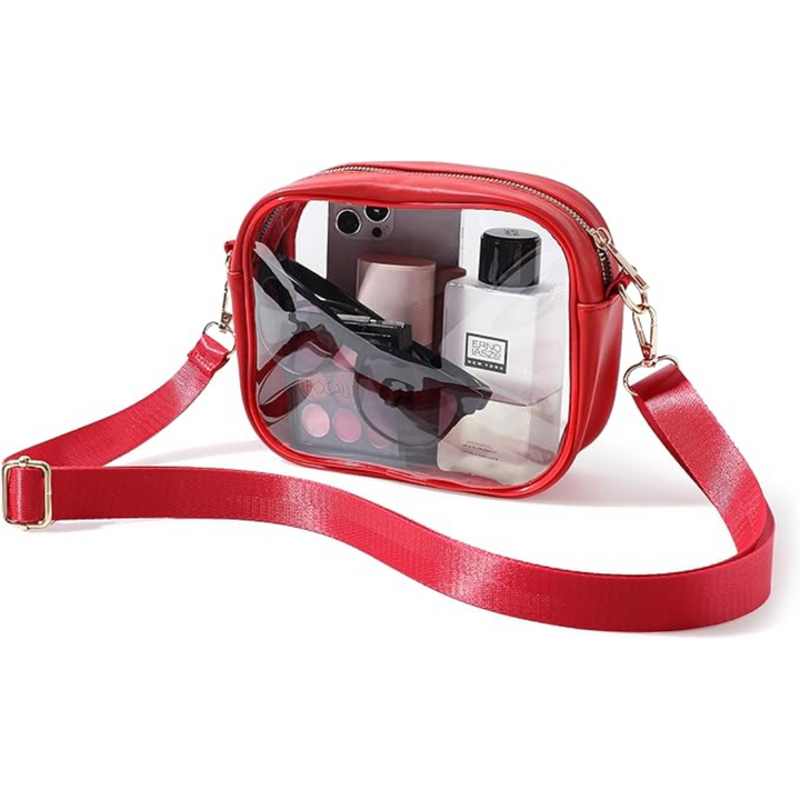 Kompakte Transparente Crossbody-Tasche – VisiBag