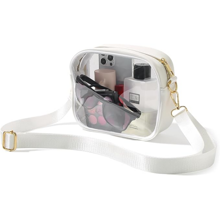 Kompakte Transparente Crossbody-Tasche – VisiBag