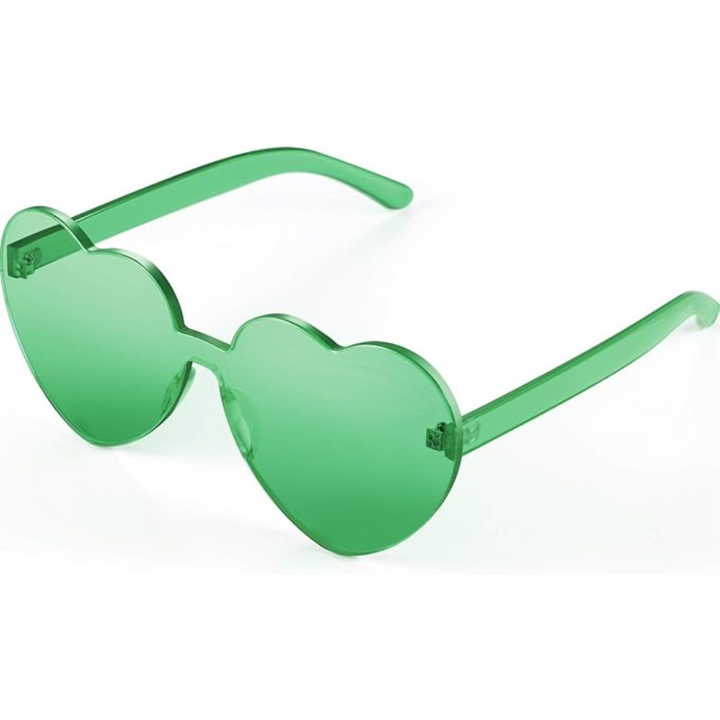 Randlose Herzförmige Transparente Sonnenbrille - Cora