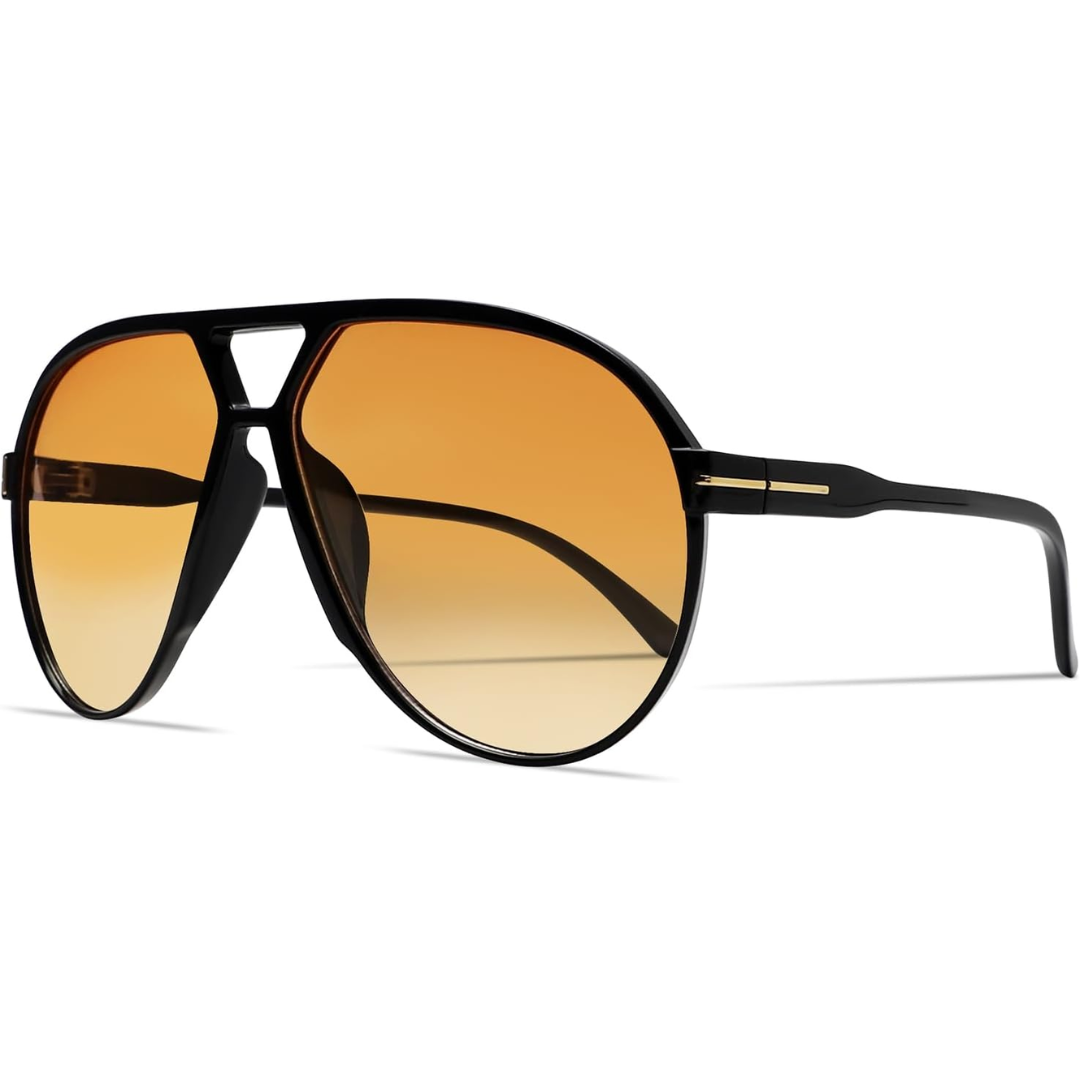 Retro Oversized Aviator Sonnenbrille - Amara