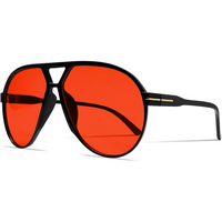 Retro Oversized Aviator Sonnenbrille - Amara