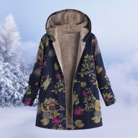 Komfortable Damen Winterjacke mit Blumenprint – Ivy