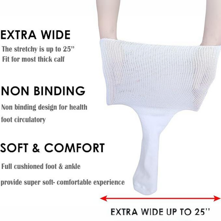 2 Paar Max Comfort Extra Breite Lymphödem- & Diabetes-Socken