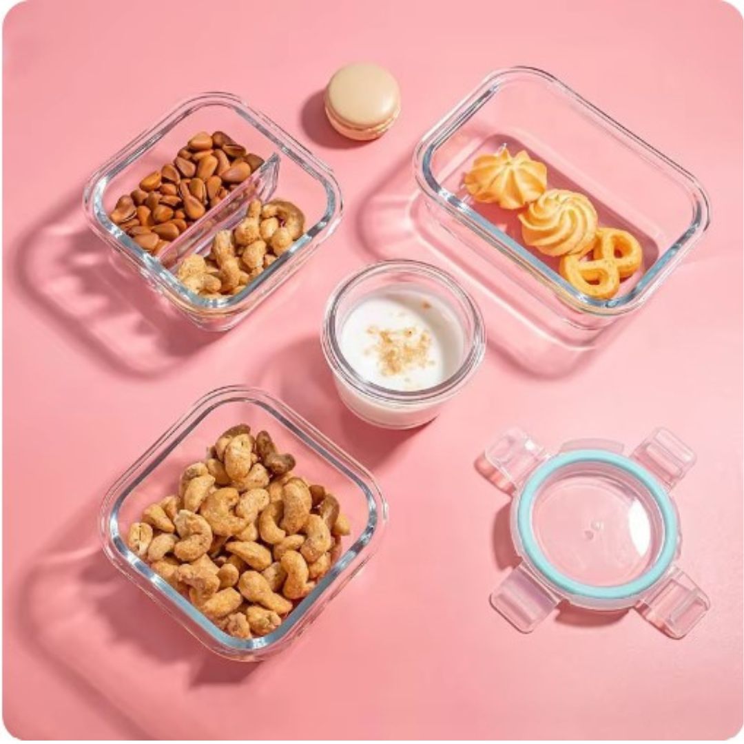 Lunchbox aus Borosilikatglas – GlassGuard Bento