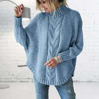 Lange Grob Strickpullover für Damen - Elise