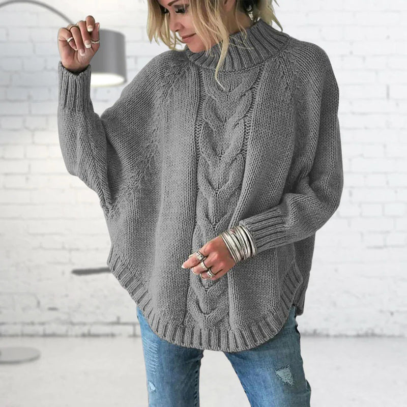 Lange Grob Strickpullover für Damen - Elise