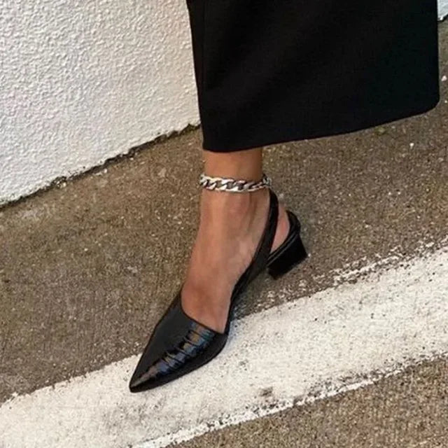 Orthopädische Croco Pumps - Lara