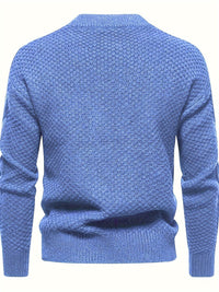 Unifarbener Strickpullover für Herren – Theo