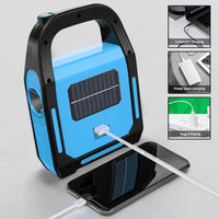 Wiederaufladbare USB-Campinglaterne mit Powerbank – SolarGlow