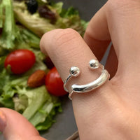 Smiley Verstellbarer Ring – Mila