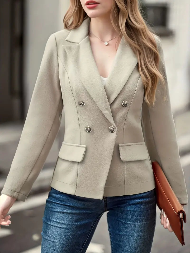 Schlichter Double-Breasted Blazer - Victoria