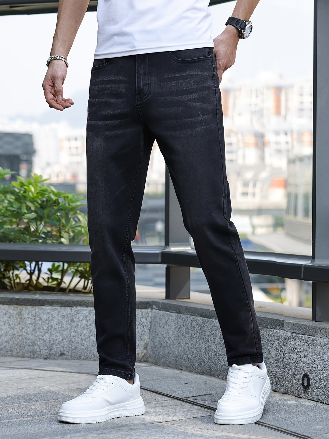 Schicke Herren Streetwear Stretchhose - Milan