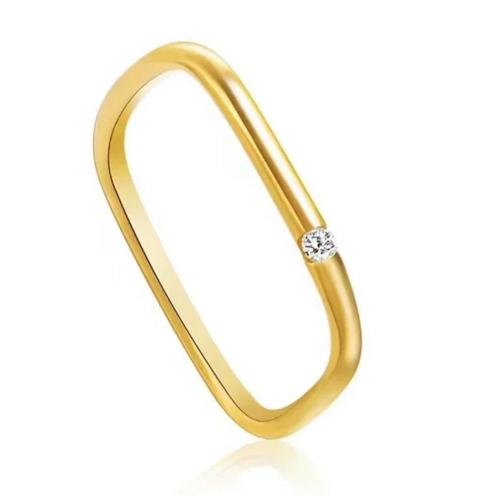 Minimalistischer Zirkonia-Ring – Leona